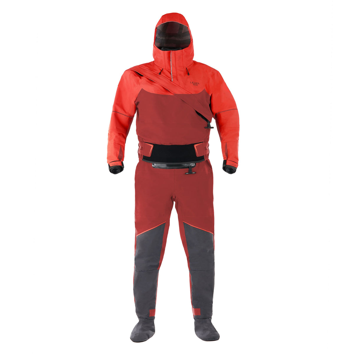 Fjord Dry Suit — Molten Lava, back view