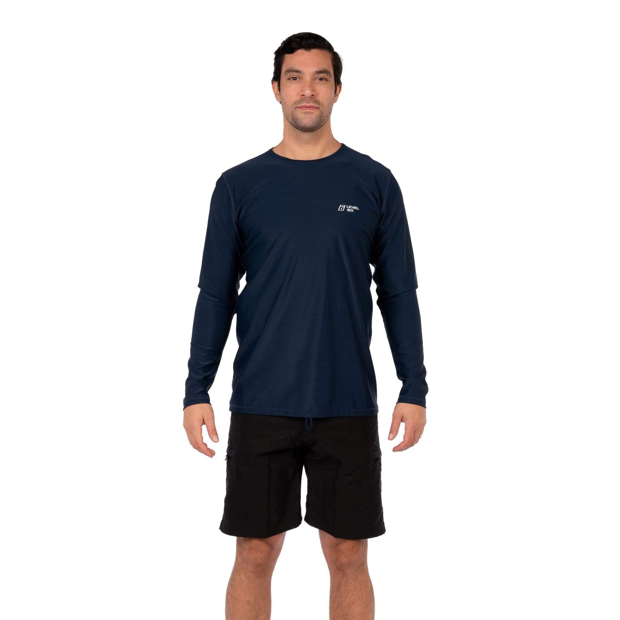 Men's Coastal Long Sleeve Lycra S / Navy Level Six