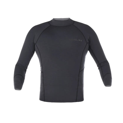 Jericho Long Sleeve Neoprene Top — Black Heather#color_black-heather