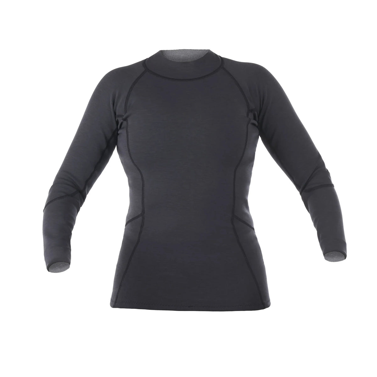 Sombrio Long Sleeve Neoprene Top — Black Heather#color_black-heather