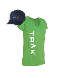 TRAK Women's T-Shirt & Hat Bundle